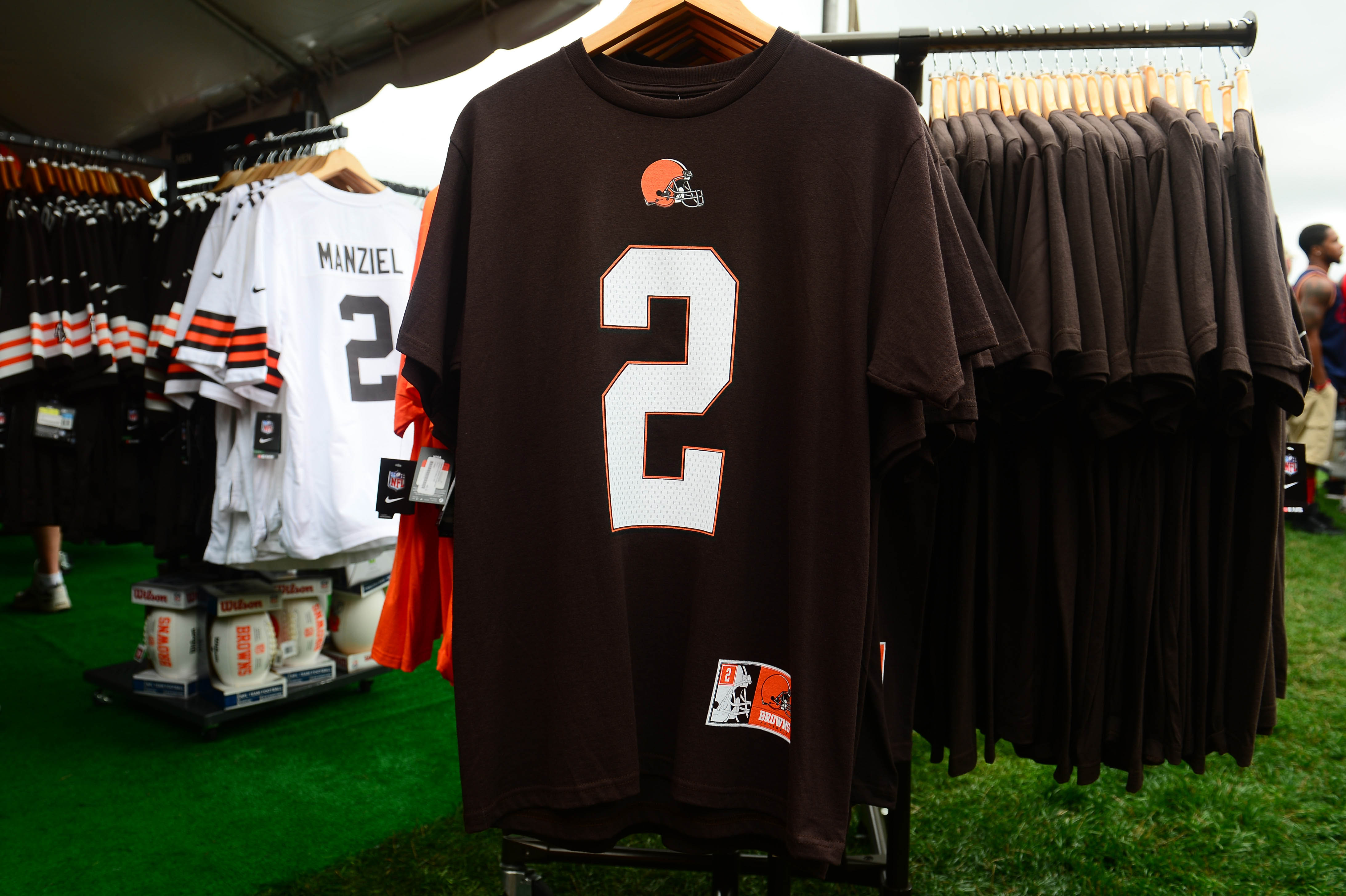 Johnny manziel browns jersey for outlet sale