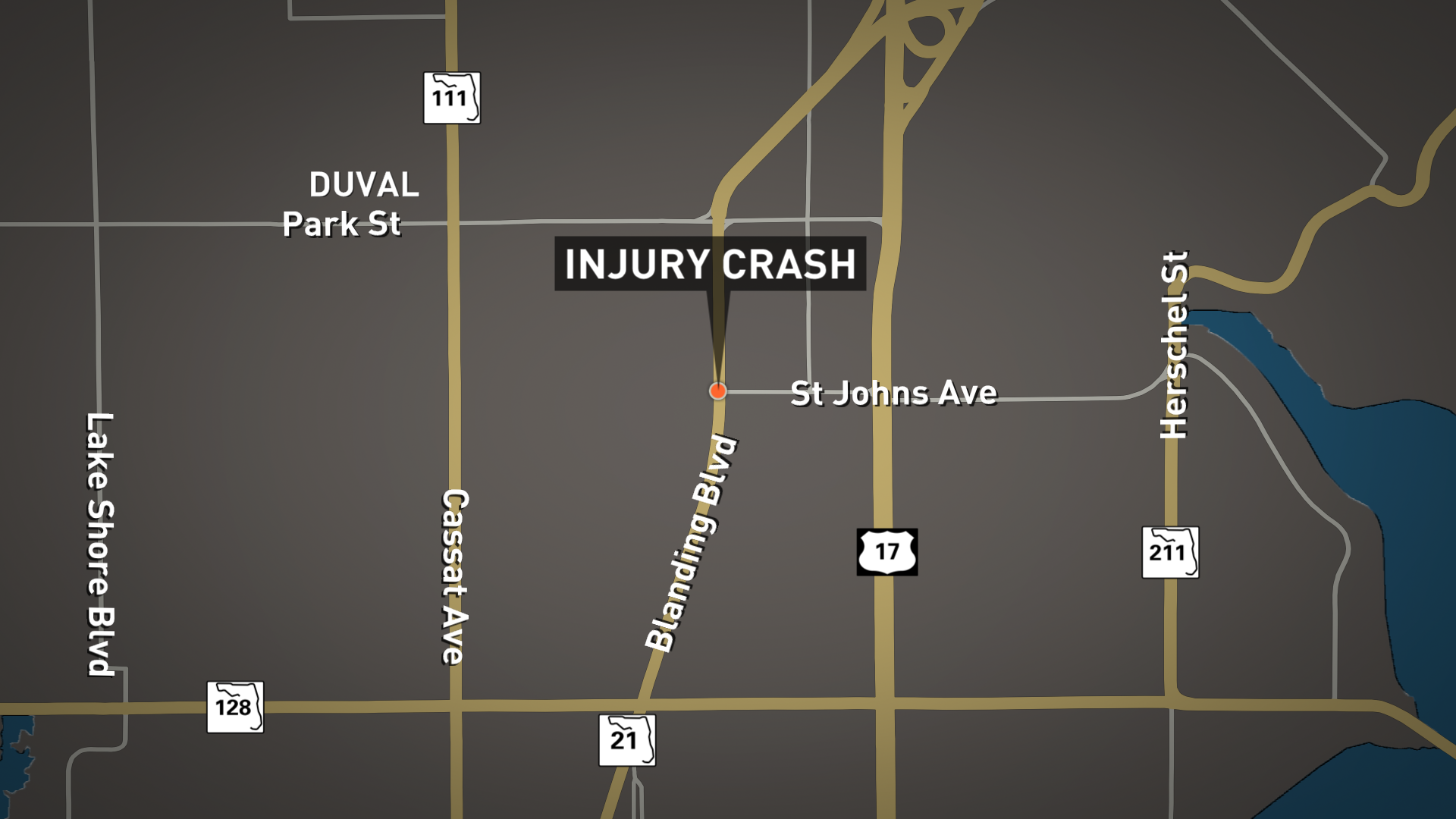 Blanding Blvd. reopens after injury crash
