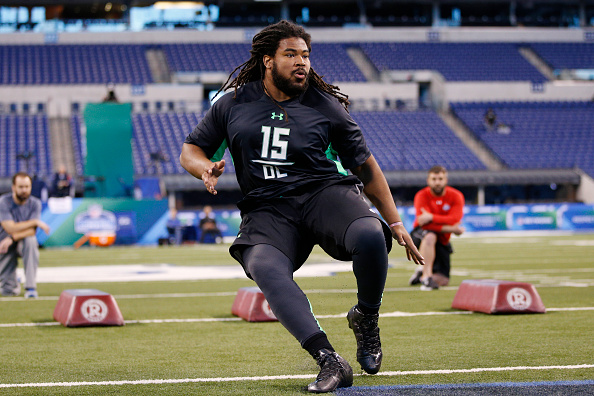 Jacksonville Jaguars defensive tackle Sheldon Day goes through a