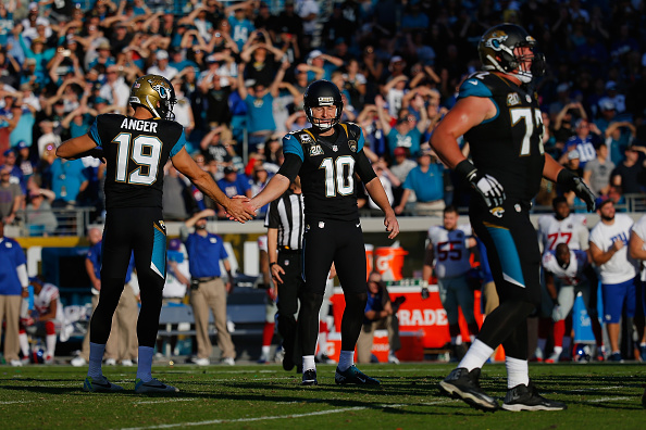 Josh Scobee of the Jacksonville Jaguars kicks a last minute field News  Photo - Getty Images