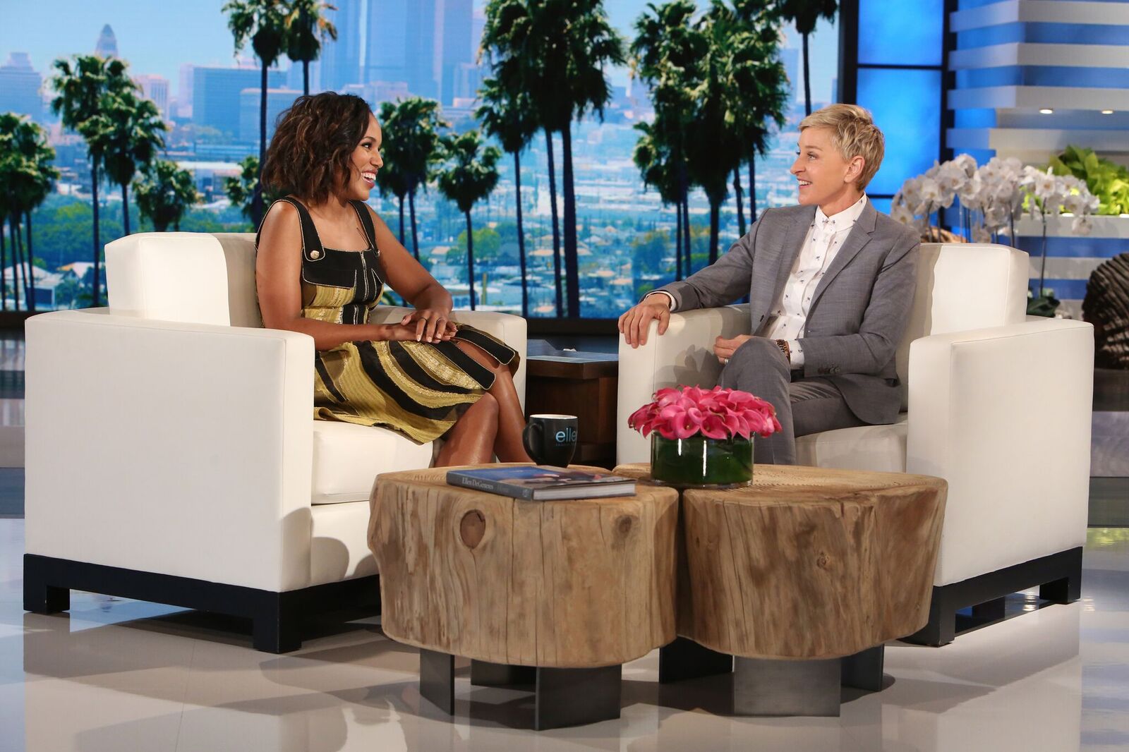Kerry Washington and Ellen's water aerobics date