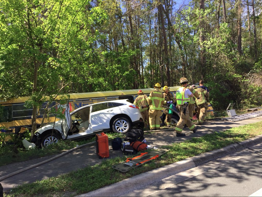 PHOTOS RTS bus crashes in Gainesville, injuring 13