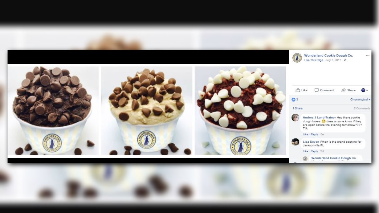2 edible cookie dough companies heading to Jacksonville
