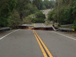 Storms cause severe road damage in Pensacola | firstcoastnews.com